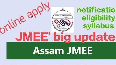 how to apply jmee assam|online process for jmee|syllabus for jmee|Jmee examination cutoff|joint exam