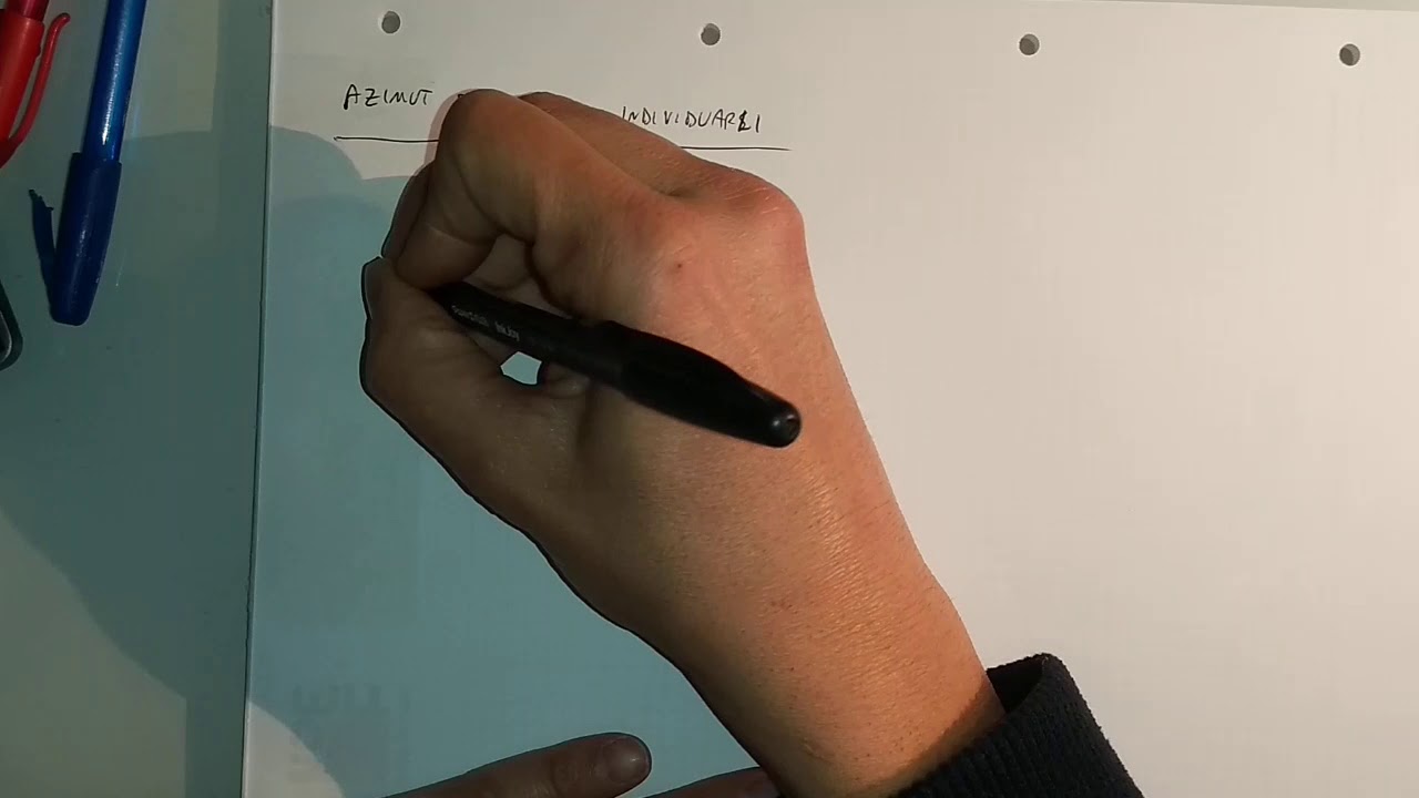 Topografia - 09/03/2020 - Video 2 - individuazione degli Azimut e degli angoli