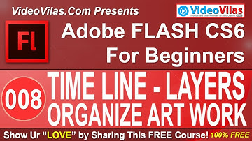 #08 Adobe Flash CS6 Tutorial (Telugu) - LAYERS | Best Flash CS6 in Telugu