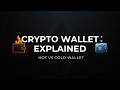 "Crypto Wallet ဆိုတာဘာလဲ? Hot vs Cold Wallet အပြည့်အစုံ"