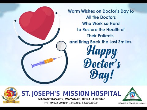 DOCTORS DAY 2021 St. Joseph's Mission Hospital Mananthvady