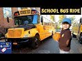 Johny's School Bus Ride To The Pumpkin Patch | Learn About School Bus For Kids