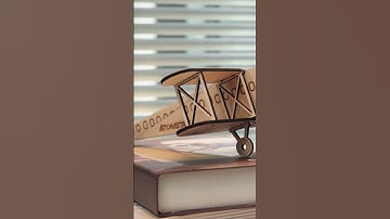 Making #woodentoys wooden plane with AtomStack A20 ProV2 #atomstack #lasercutting #wooden