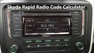 Skoda Rapid Radio Code Generator Can Unlock Your Car Radio screenshot 1