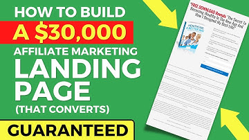 How To Build A High Converting Landing Page For Affiliate Marketing Very Fast