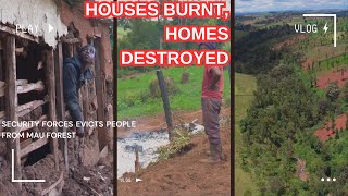 HOUSES BURNT & HOMES DESTROYED | Kenyas president William Ruto  evicts people from Mau forest