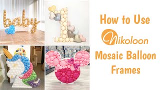 Nikoloon Mosaic Balloon Frames