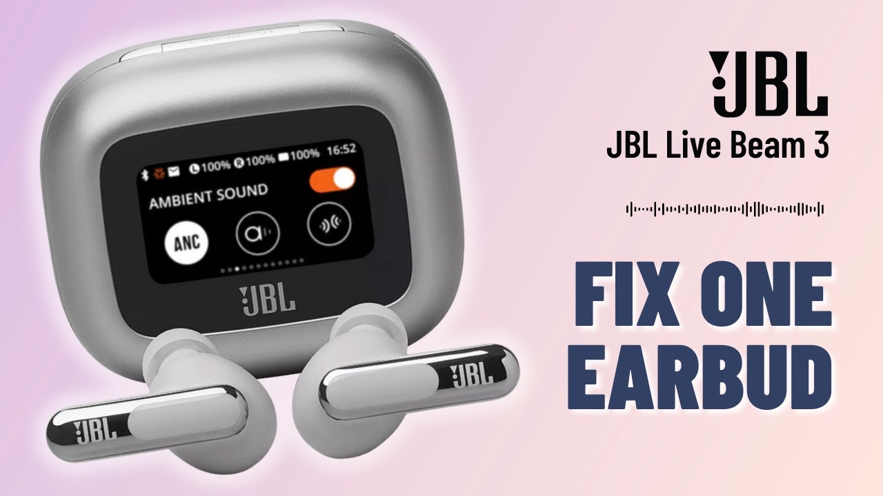 How to Fix One Earbud Not Working on JBL Live Beam 3 | Quick Guide