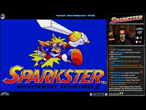 Sparkster: Rocket Knight Adventures 2 прохождение [ Very Hard ] (SEGA Genesis, Mega Drive) Стрим RUS