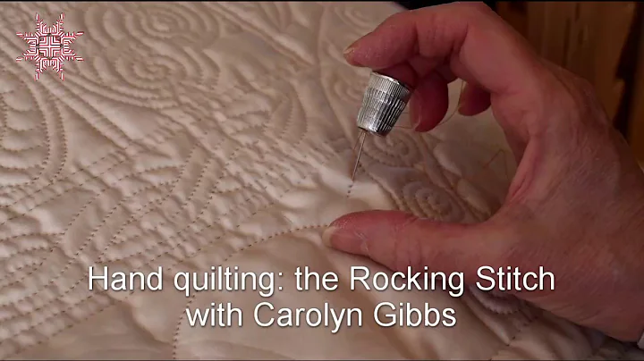 Hand quilting; the Rocking Stitch