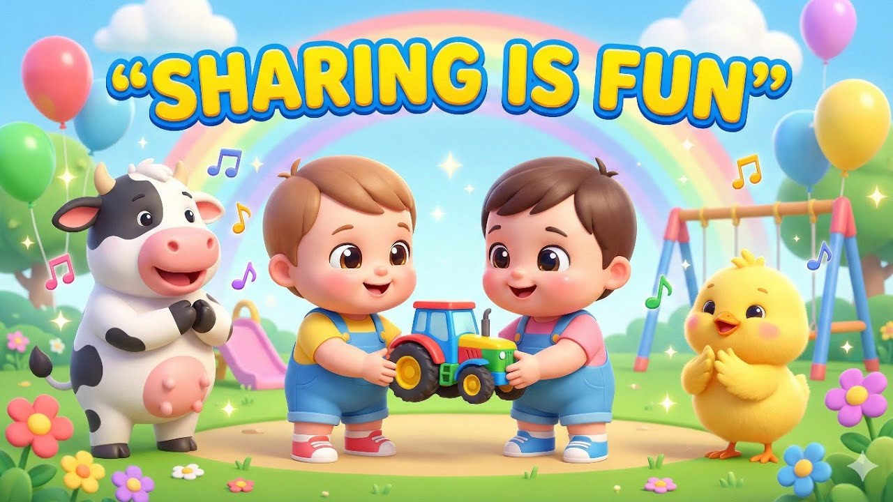 Share Fun 🧡 Sharing Is Fun Song 🌈 | Learn to Share | Kids Song for Toddlers - YouTube