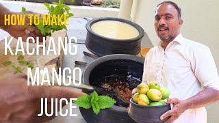 Desi kaccha mango juice