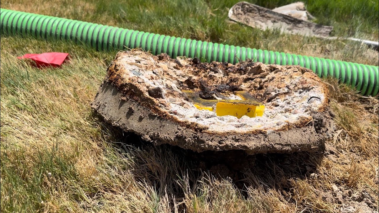 22 Year Old Concrete Septic Tank - YouTube