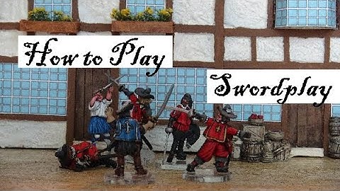 How to play Swordplay (now called "Plume and Blade") Historical Miniature Wargame Rules