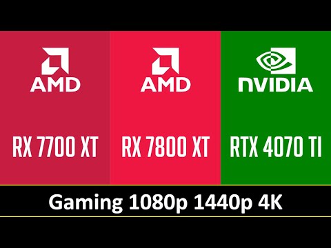 RX 7700 XT vs RTX 4070 vs RX 6800 XT vs RX 7800 XT, R7 7700X