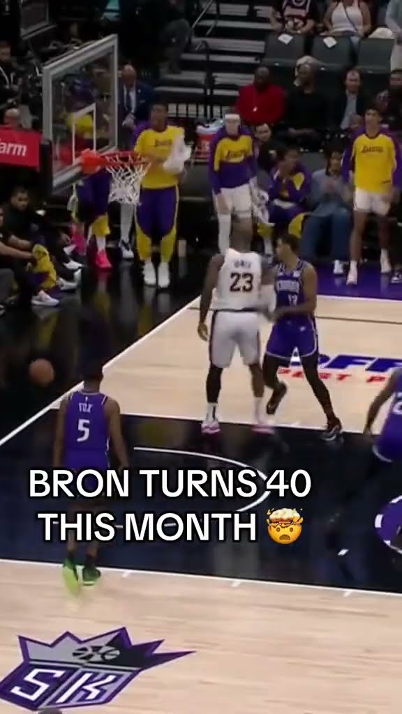 LeBron is nearly 40 doing this ?