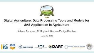 DroneCamp 2020: Digital Agriculture: Data Processing Tools & Models for UAS Application Profile