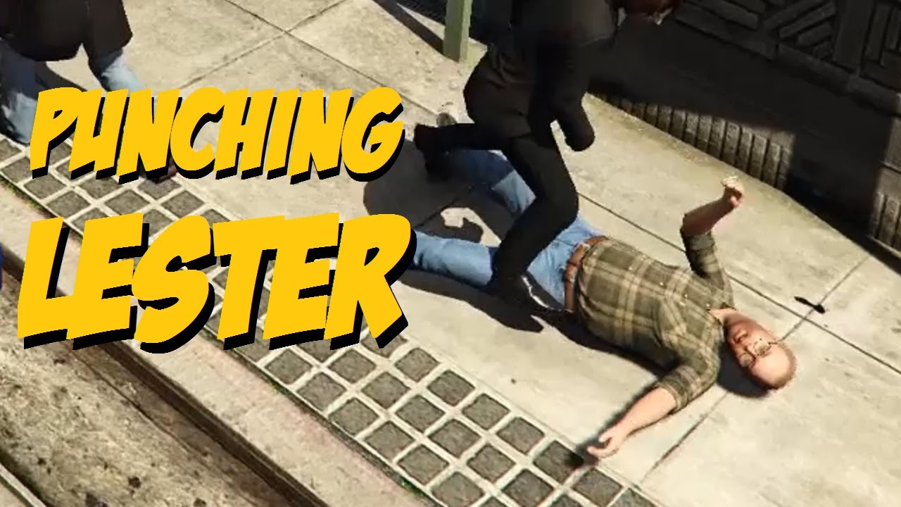 GTA 5: Punching Lester! - YouTube