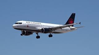 Air Canada Airbus A320-214 (C-FXCD) (New Livery) arriving at Las Vegas!