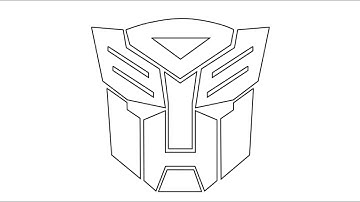 How To Draw Transformers Logo - Step By Step Drawing Tutorial
