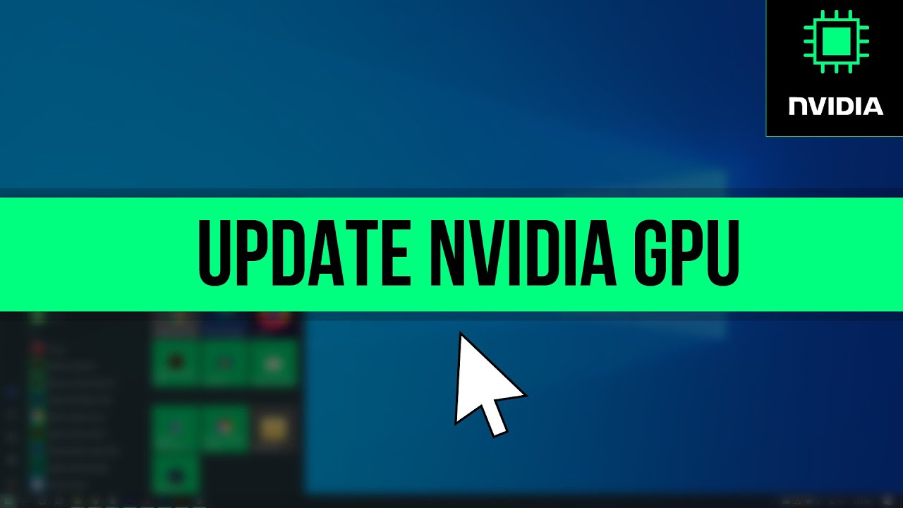 to Update NVIDIA Card Drivers on Windows 10 - YouTube