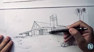 سكيتش سريع - رسم معماري |Architectural sketch