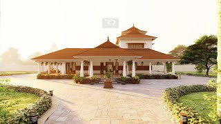 FARMHOUSE IN KARNATAKA | Nalukettu | Home Tour | Lumion Animation | Riddha Designs | Nadumuttam
