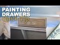 Furniture painting. Quick tip for painting drawers.