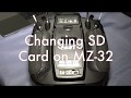Remplacement de la carte micro sd dans le mz32mz16