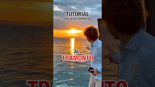 Tutorial iPhone FOTO AL TRAMONTO ☀️ golden hour from TikTok 🎵 #Shorts