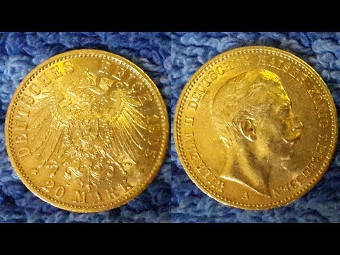 Day 2 20 Mark German Empire 1905 Gold