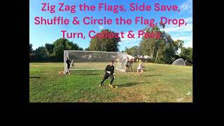 080123 Zig Zag the Flags, Side Save, Shuffle & Circle the Flag, Drop, Turn, Collect & Pass screenshot 3