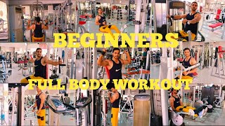 First Day At Gym Workout | Beginners Full Body Workouts #gym