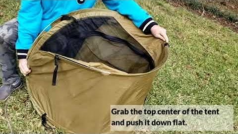 How To Fold Up A Pop UP Mosquito Bed Net Camping Tent
