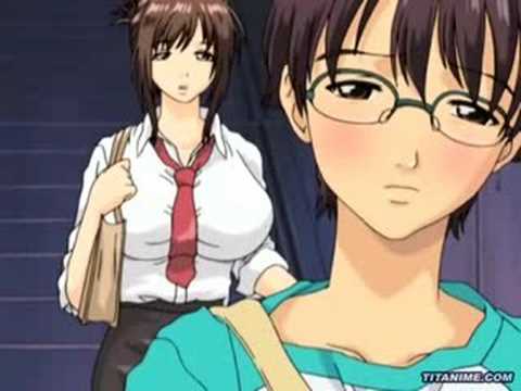 LA, PROFESORA, SU, ALUMNO, animación, japonesa 