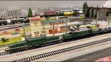 Märklin HO, Vintage layout with double headed Crocodile
