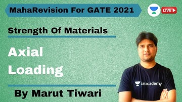 Axial Loading | Strength Of Materials | MahaRevision For GATE 2021 | Marut Tiwari