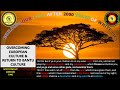 Africa is the holy land  overcoming european culture  return to bantu culture part 1