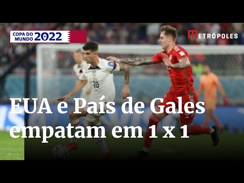 Em jogo equilibrado, EUA e País de Gales empatam em 1 x 1 | Boletim Copa 2º