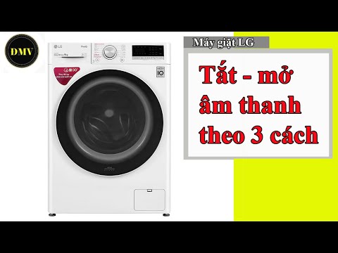 Máy giặt LG bị mất chuông báo .  How to turn ON/OFF sound in LG washing machine