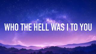Culture Code - Who The Hell Was I To You (Lyrics) Ae Remix
