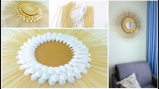 Home decor. DIY room decor. Wall hanging craft idea. Best out of waste