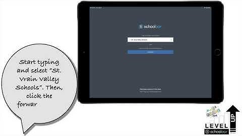 Logging in on Schoology iPad