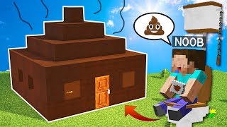 NOOB VS CASA DE CACA  MINECRAFT TROLL + ROLEPLAY | EL NOOB #7