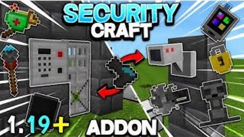 Security craft mod for Minecraft pocket edition 1.19+ || Minecraft mods