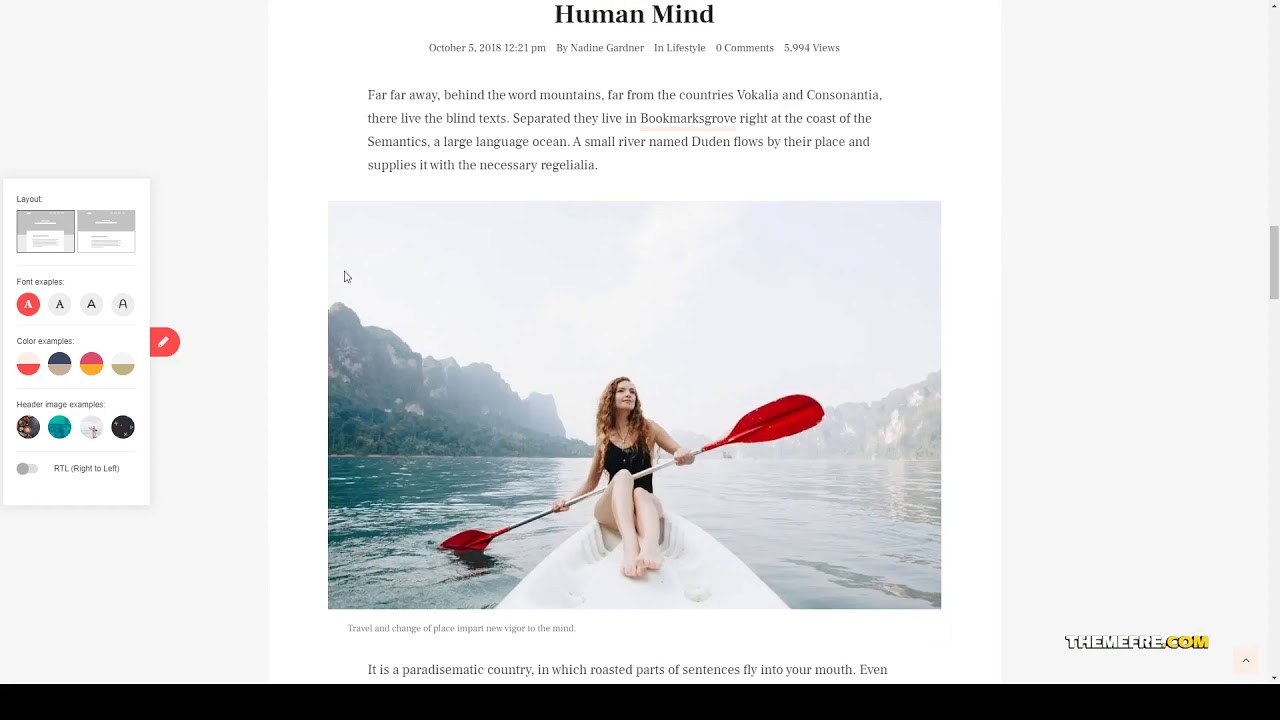 Typograph  Content Focused Gutenberg WordPress Blog Theme clean writing Marin