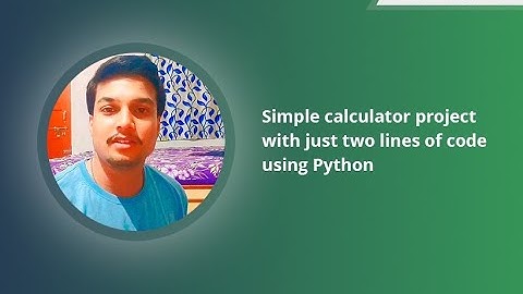 Coding Tutor| Python Programming| Simple Calculator Project with just two lines of code using Python