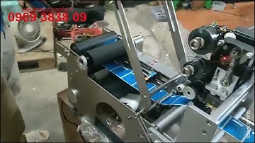 Máy dán nhãn chai tròn kèm in date - Trường Việt 0969383809