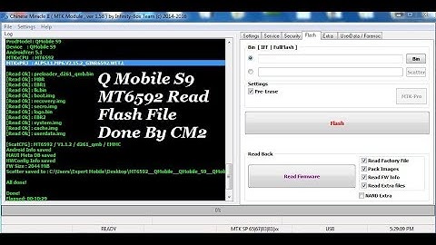 Q Mobile S9 MT6592 Read Flash File Done By CM2
