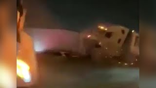 Caught on Tape: Massive Pileup on Ice in Fort Worth, Texas | Multiple Dead, Dozens Injured